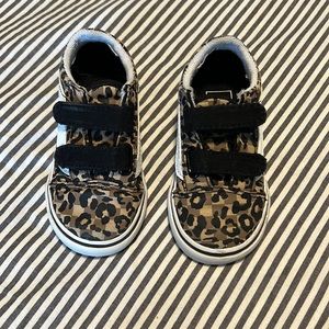 Leopard “Animals are friends” Vans! Velcro - Toddler 7